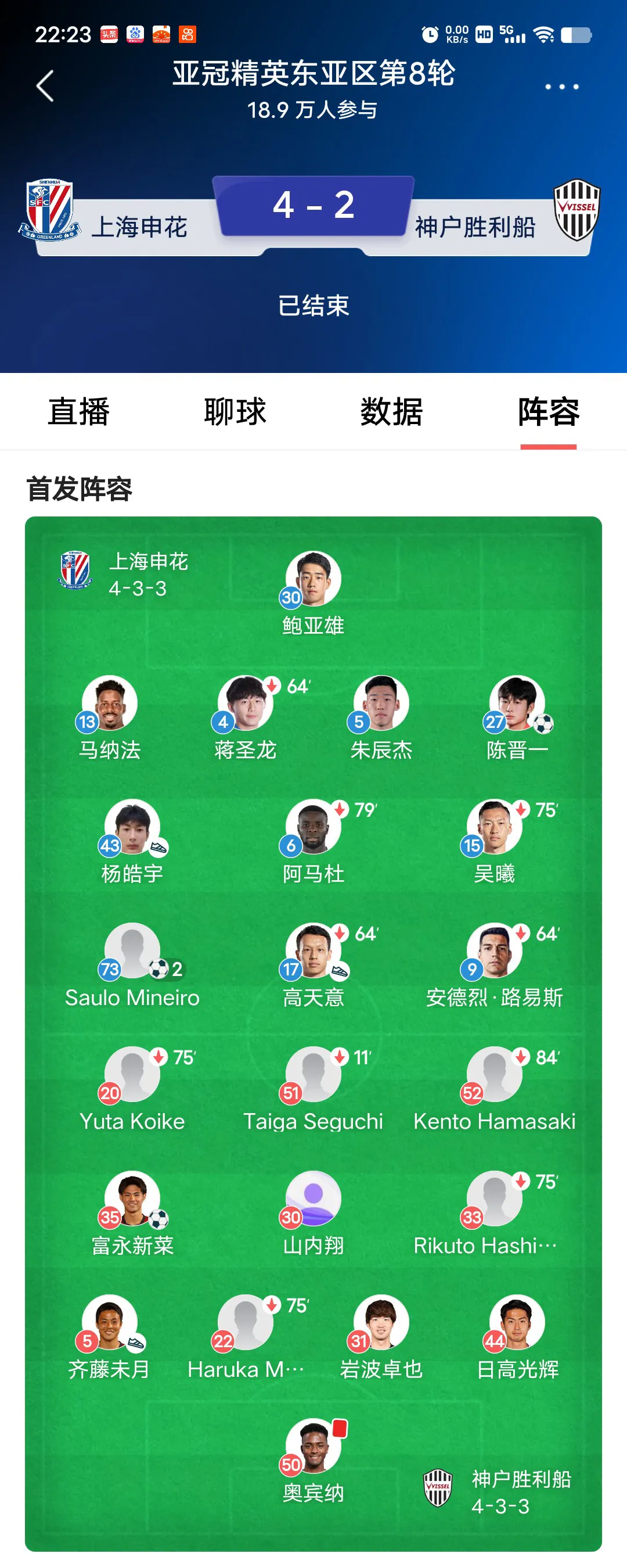 申花主场获胜，稳固前八名位置